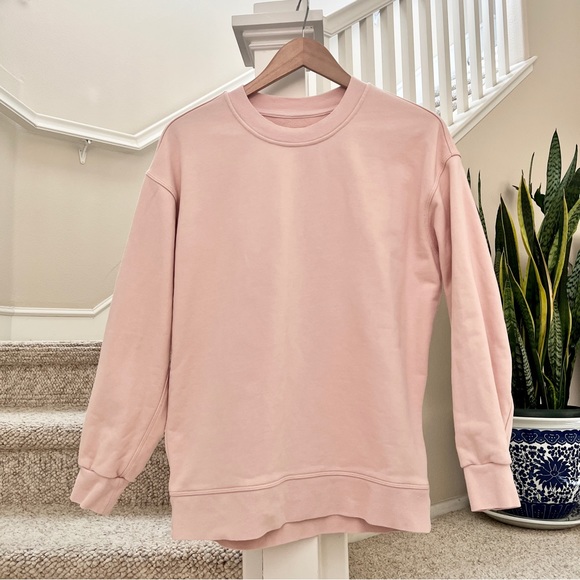 LULULEMON Perfectly Oversized Crew Sweatshirt in Feather Pink - Picture 6 of 12